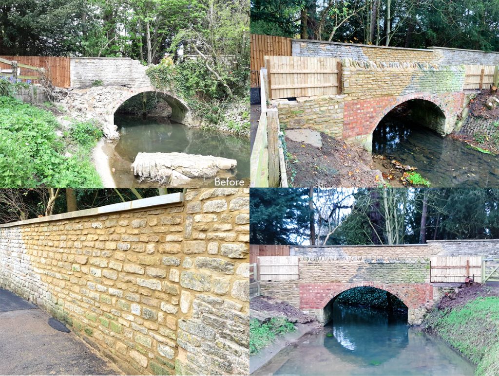 Brigstock bridge repair