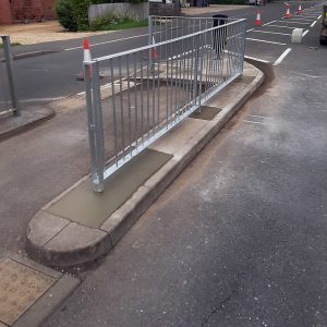 Barriers road crossing