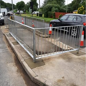 Barriers road crossing